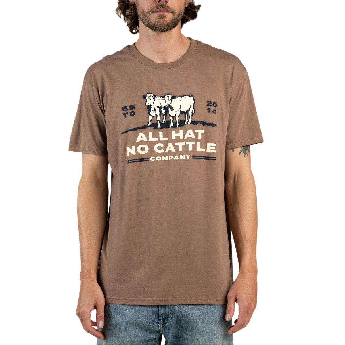 Sendero All No Cattle T-Shirt - Light Brown image 2