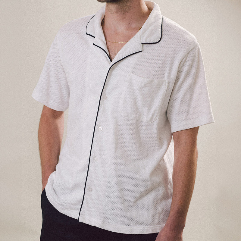 CCS Lounge Mesh Shirt - White
