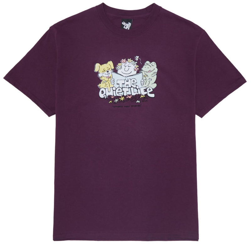 The Quiet Life Read Books T-Shirt - Eggplant