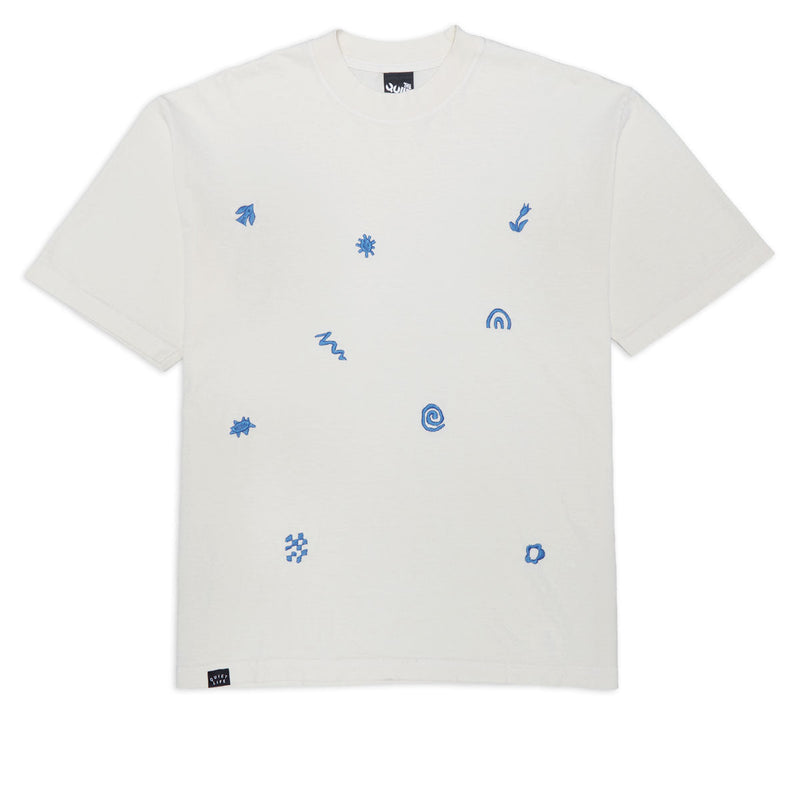The Quiet Life x YAWN Embroidered T-Shirt - Cream