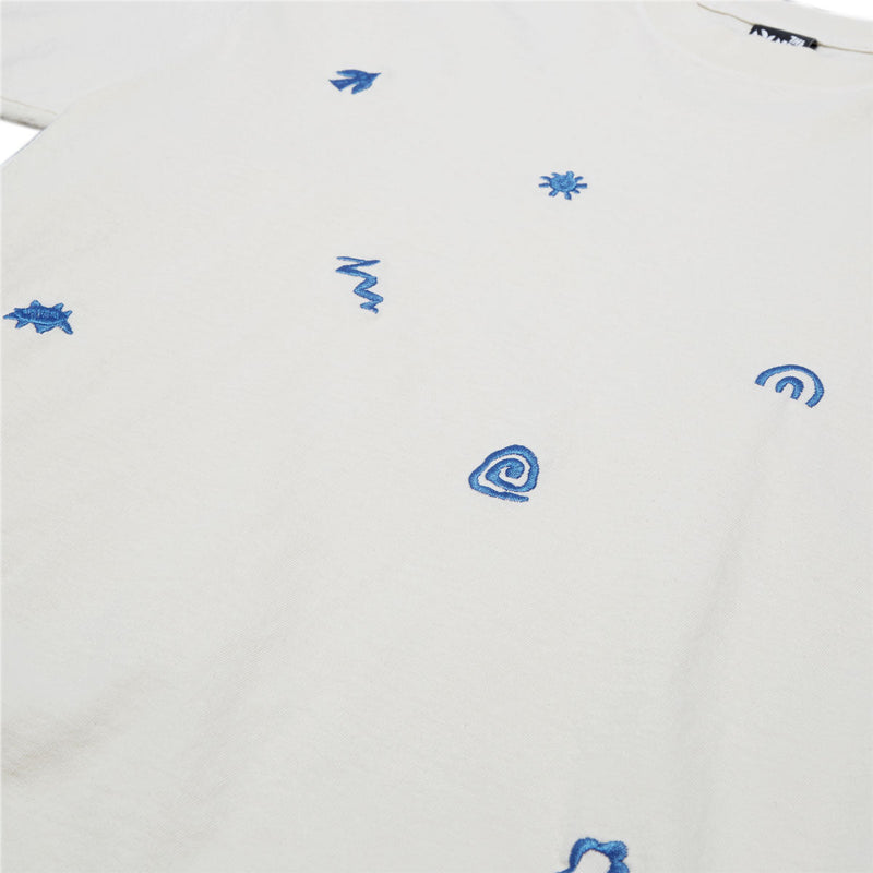 The Quiet Life x YAWN Embroidered T-Shirt - Cream
