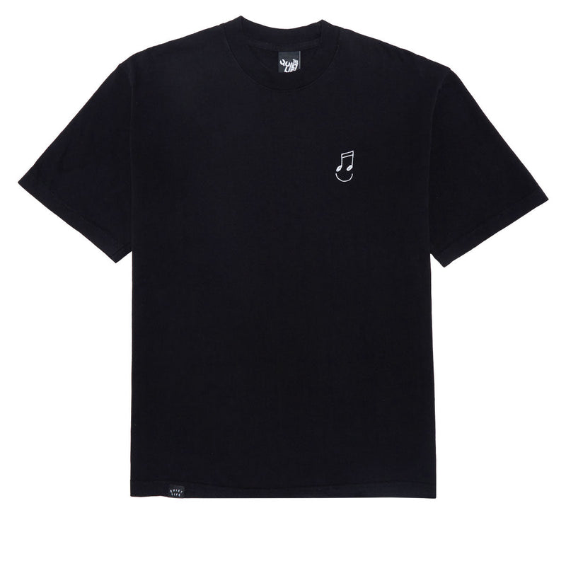 The Quiet Life Music Man Embroidered T-Shirt - Black