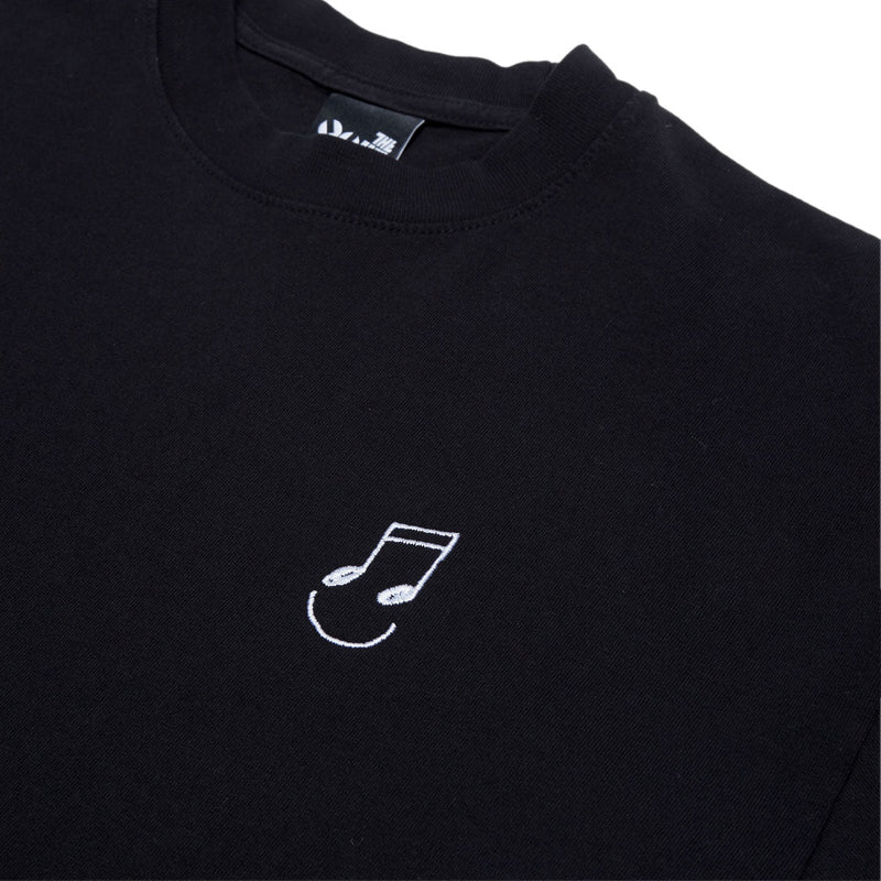 The Quiet Life Music Man Embroidered T-Shirt - Black