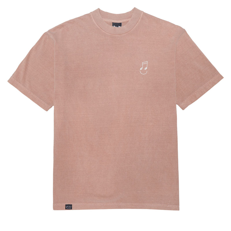 The Quiet Life Music Man Embroidered T-Shirt - Rose Quartz