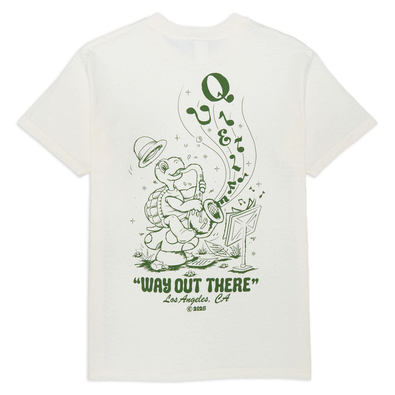 The Quiet Life Turtle Music T-Shirt - Cream
