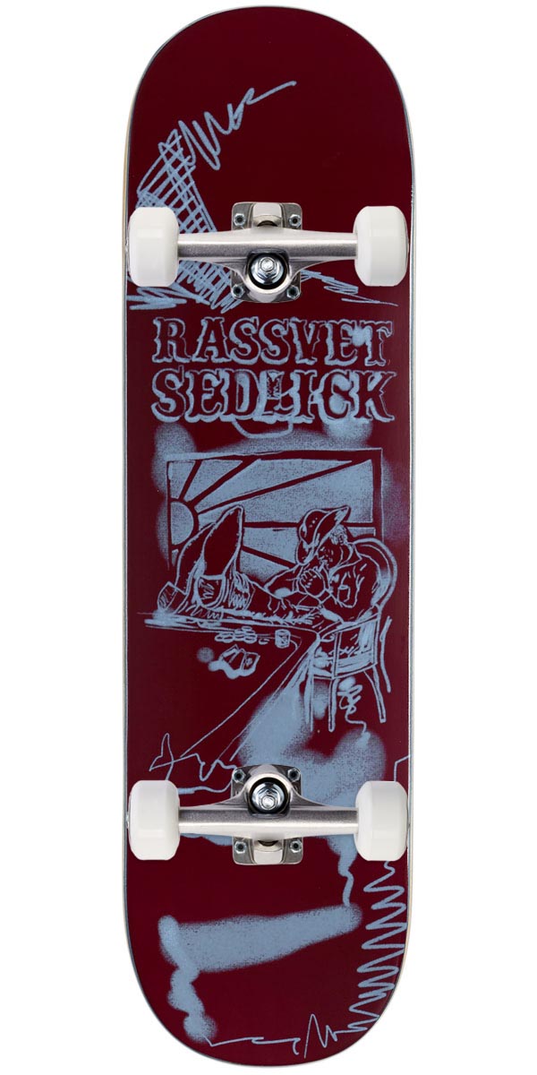 Rassvet Cambryan Sedlick Pro Skateboard Complete - Dark Red - 8.50