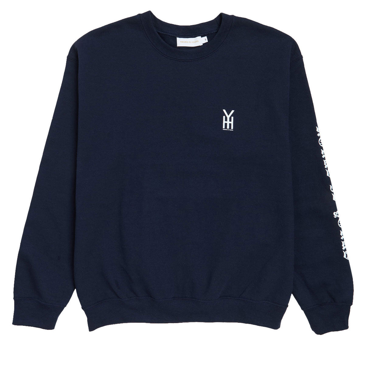 Hours Is Yours Old E Crew Sweatshirt - Navy image 1