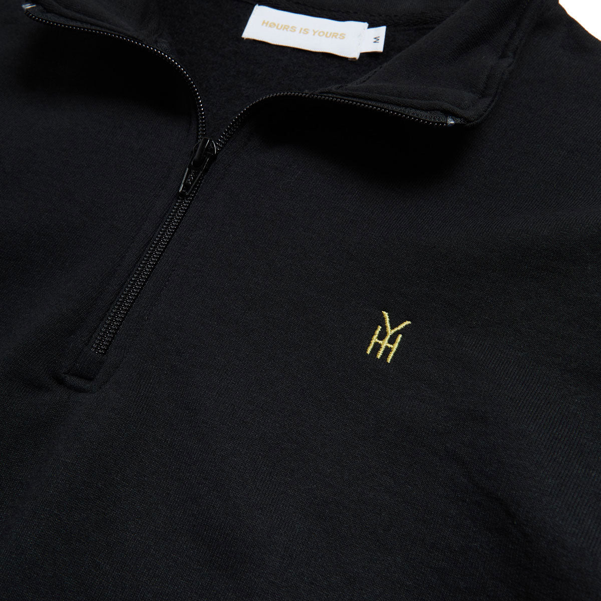 Hours Is Yours Quarter Zip Sweatshirt - Black image 2