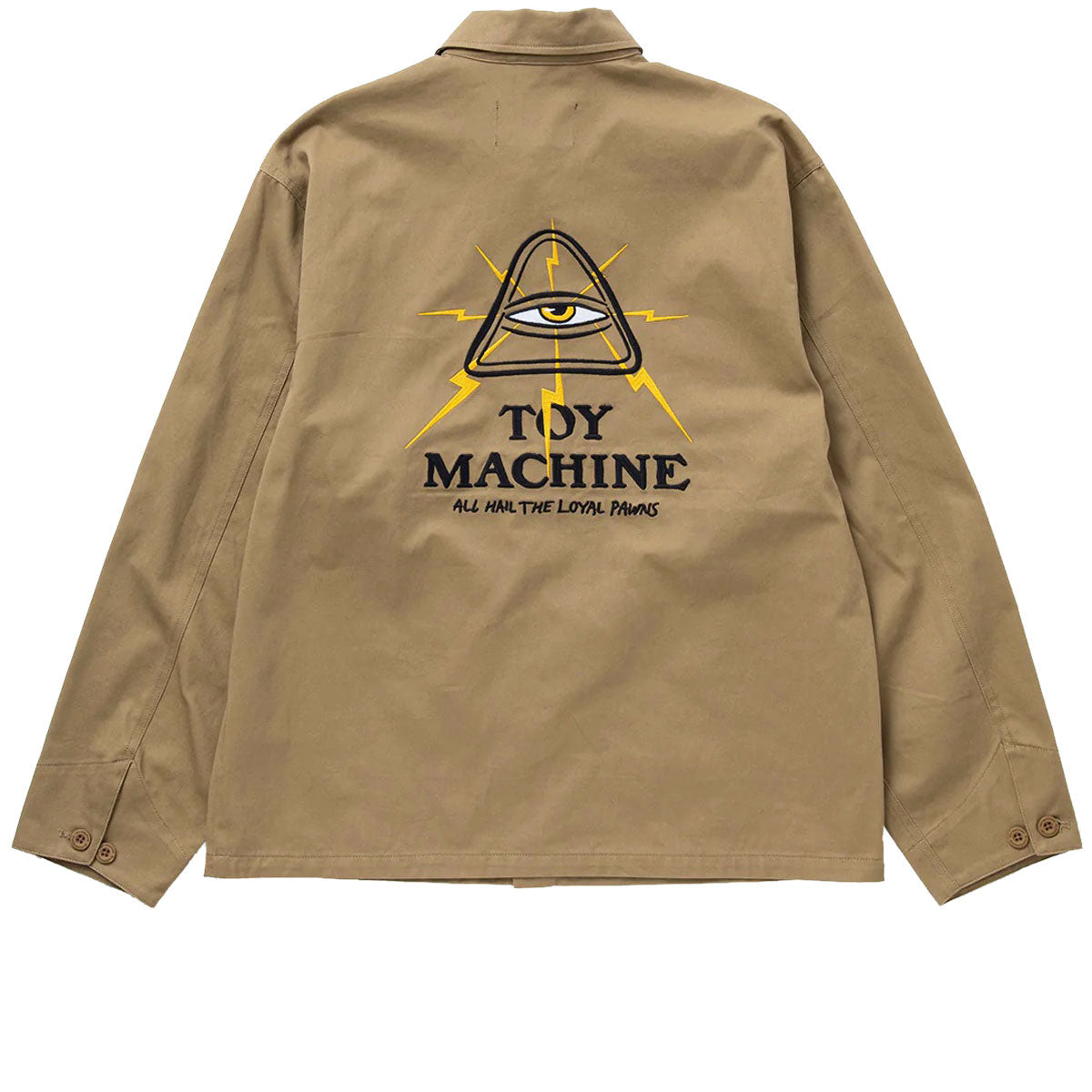 Toy Machine Lightning Eye Twill Work Jacket - Khaki image 2