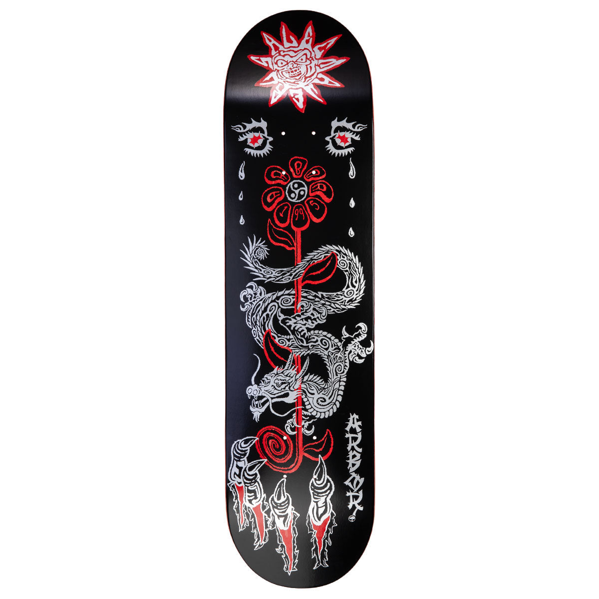 Arbor Alec Majerus Lucky Dragon Skateboard Deck - Black - 8.25