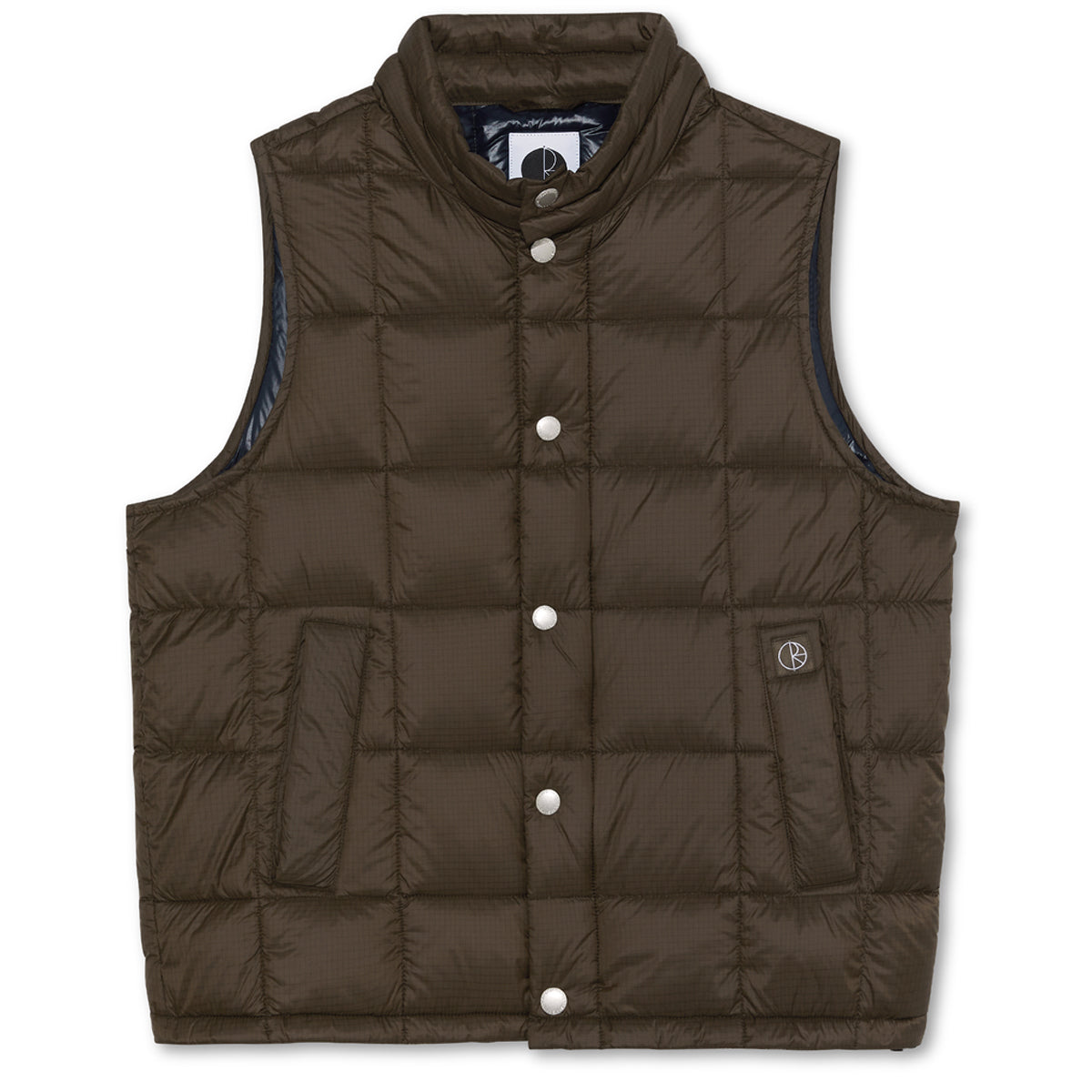 Polar Lightweight Puffer Vest Jacket - Brown image 1