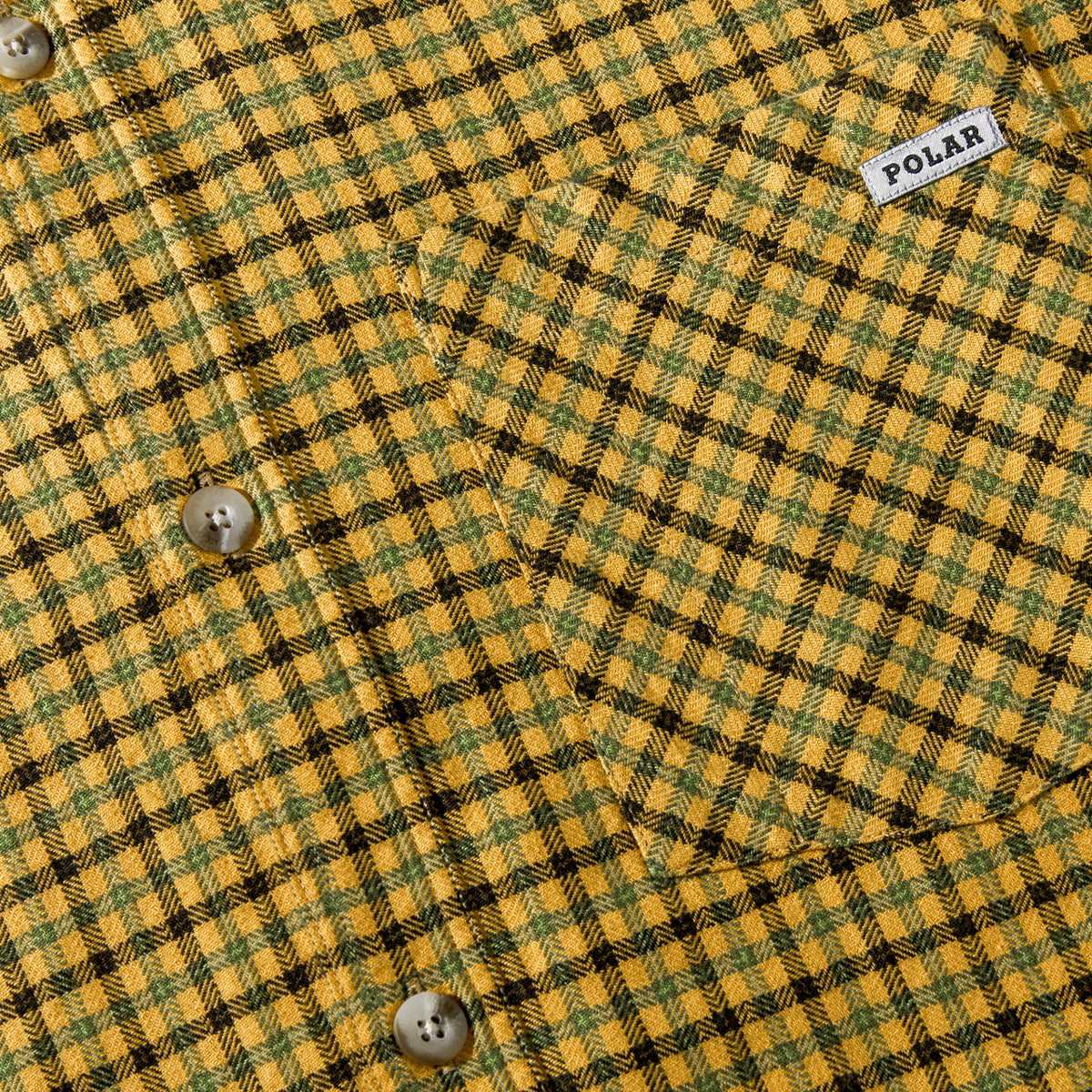 Polar Mitchell Twill Shirt - Yellow – Daddies Board Shop