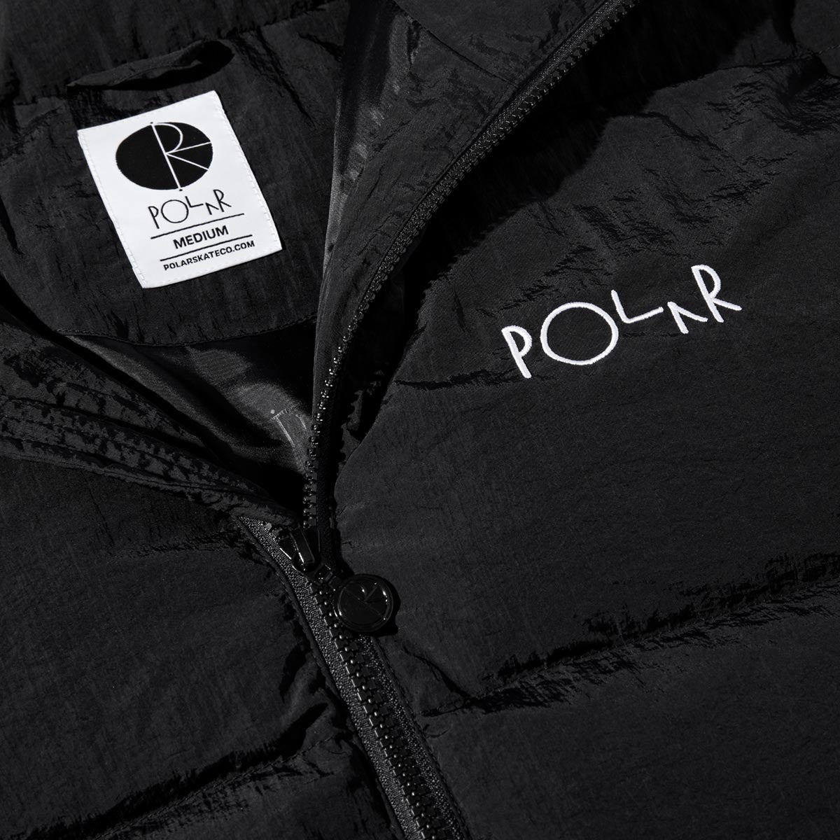 Polar Pocket Puffer Jacket - Black/White image 3