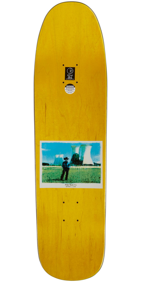 Polar Dane Brady Texas on a 1991 Jr. Skateboard Deck - Blue - 8.65