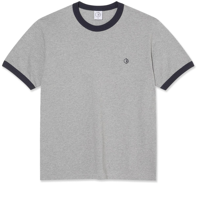 Polar Ringer T-Shirt - Heather Grey/Navy