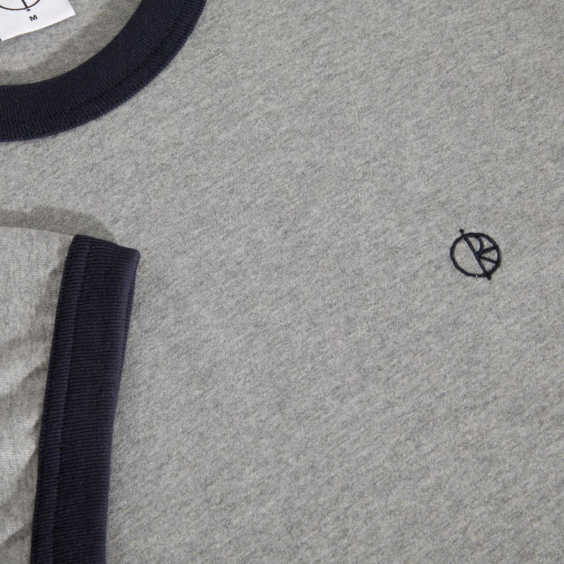 Polar Ringer T-Shirt - Heather Grey/Navy
