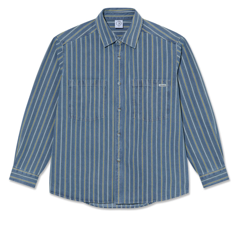Polar Mike Denim Shirt - Blue/Yellow