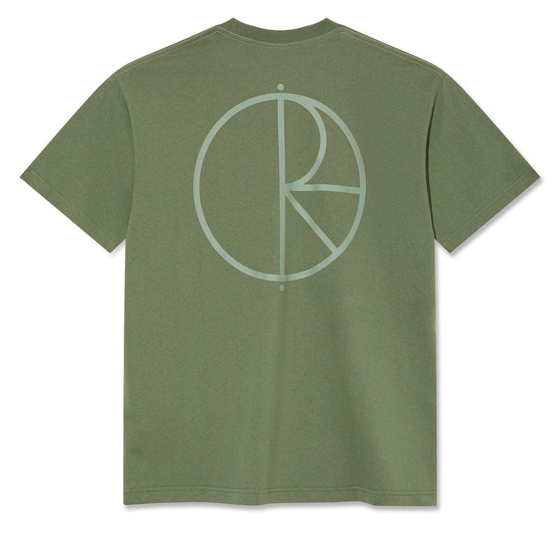 Polar Stroke Logo Contrast T-Shirt - Moss Green