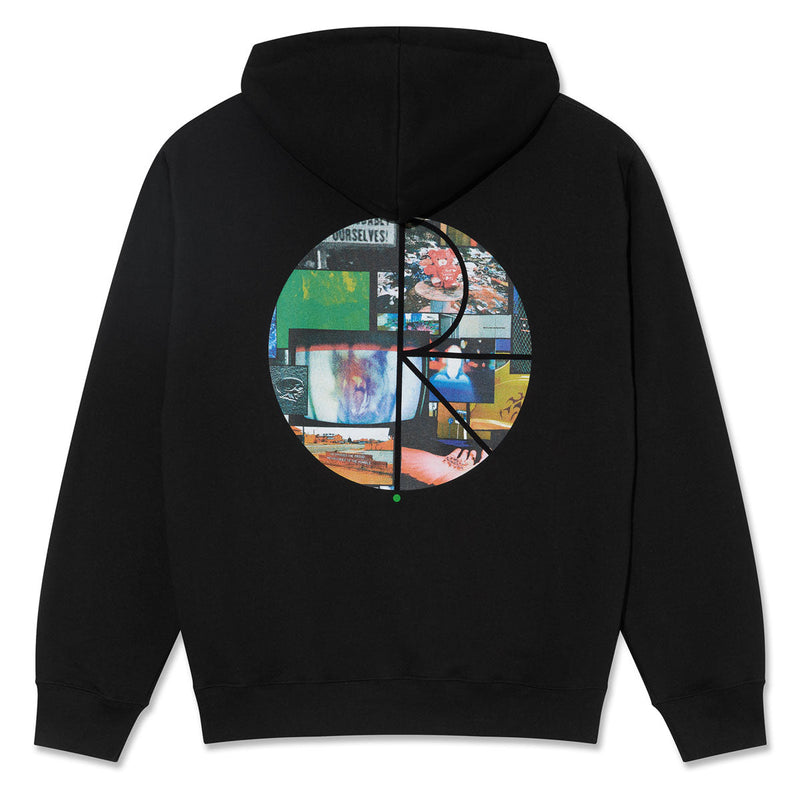 Polar Ourselves Collage Fill Logo Dave Hoodie - Black
