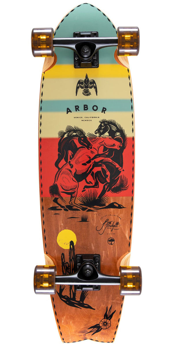 Arbor Jess Mudgett Sizzler Prebuilt Longboard Complete image 1