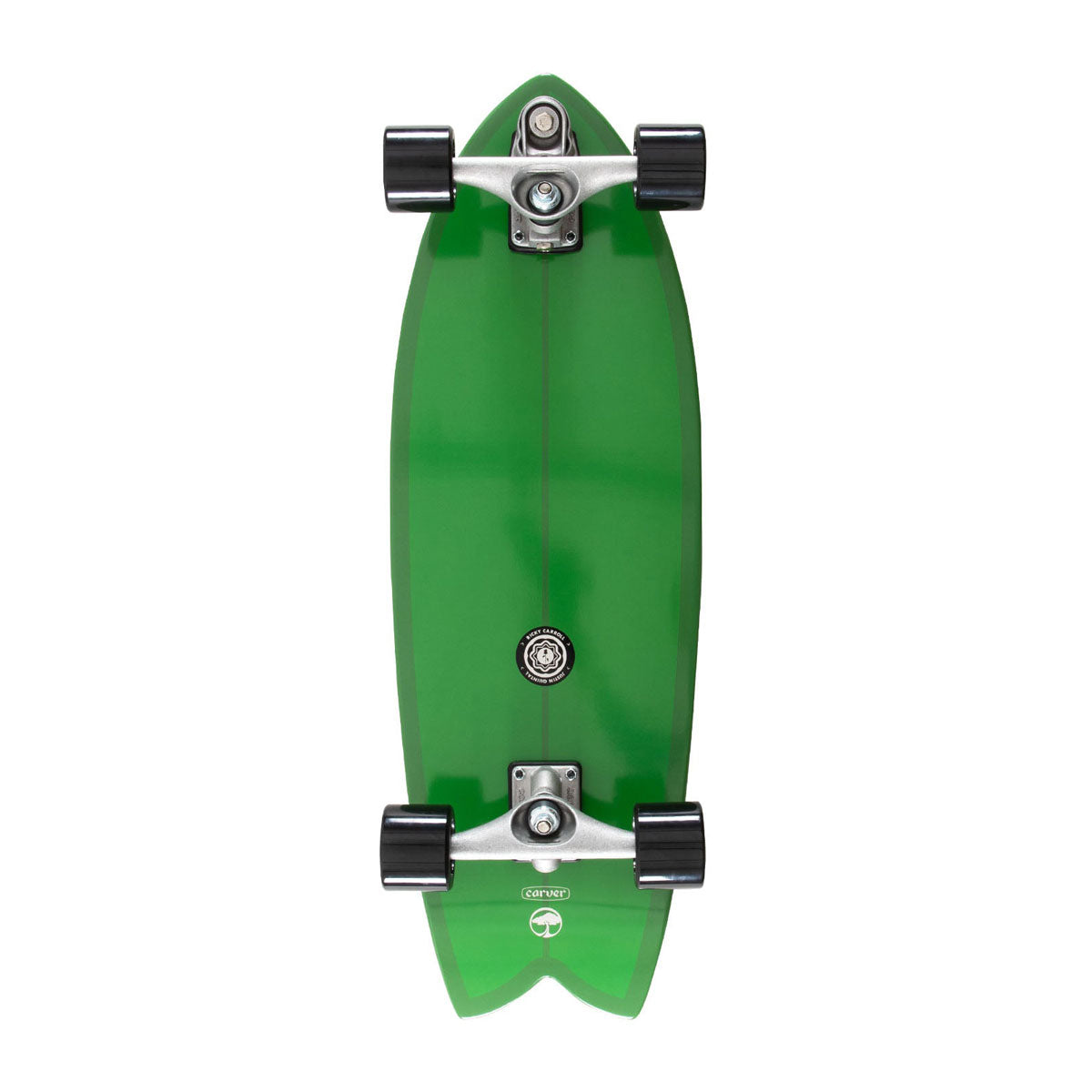 Arbor x Black Rose MFG C7 Pre-Built Surfskate Complete - Green image 1