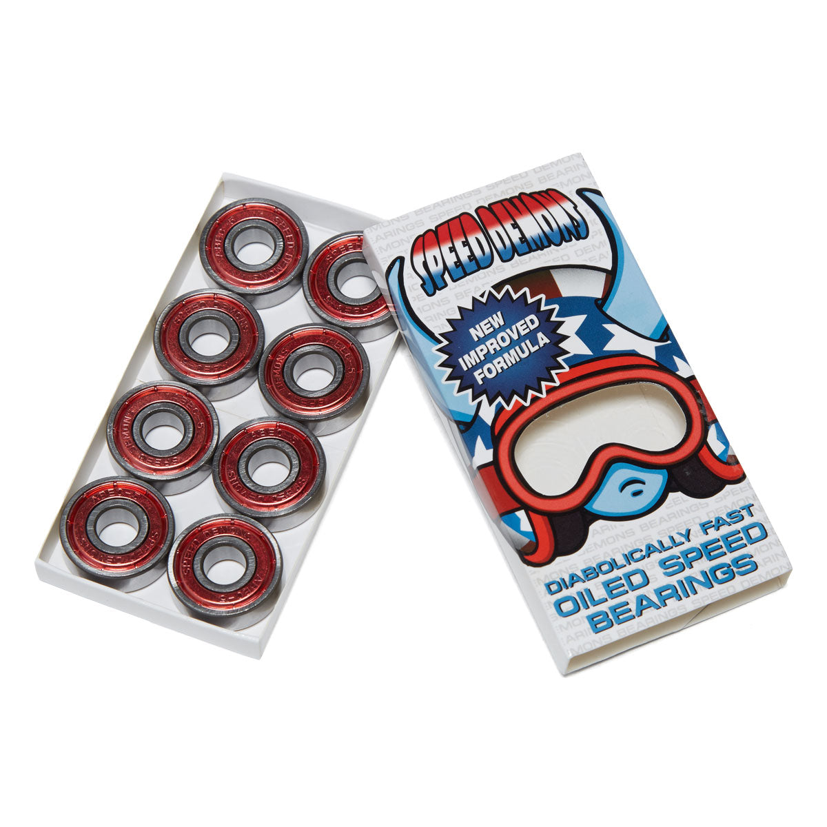 Speed Demons Stars Abec 5 Bearings - Red image 2