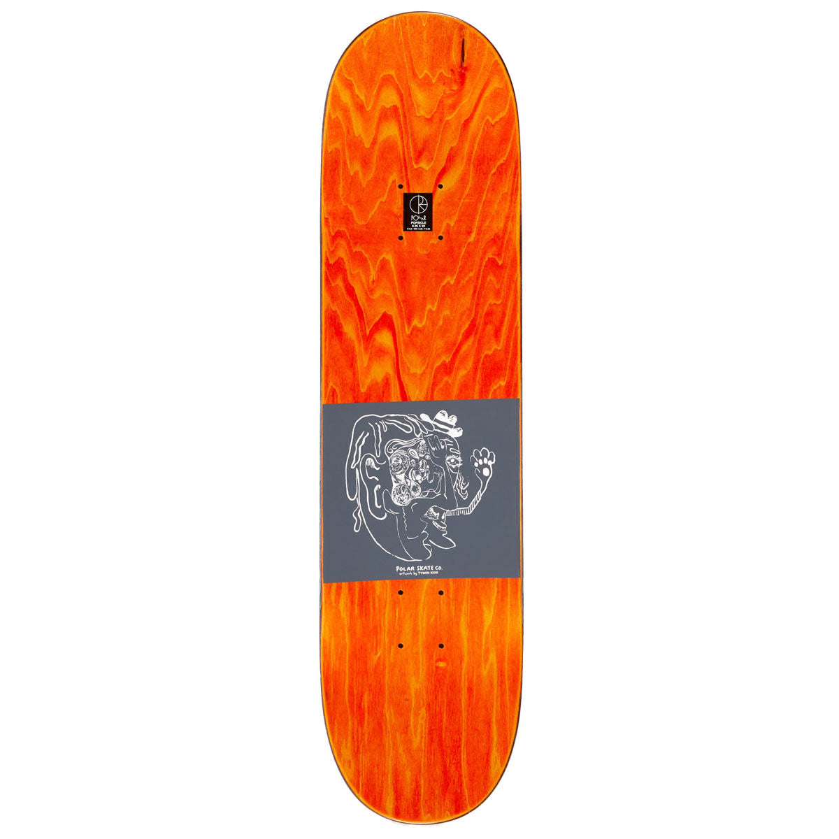 Polar Dane Brady Time Travelers Skateboard Deck - Brown - 8.25" – Daddies Board