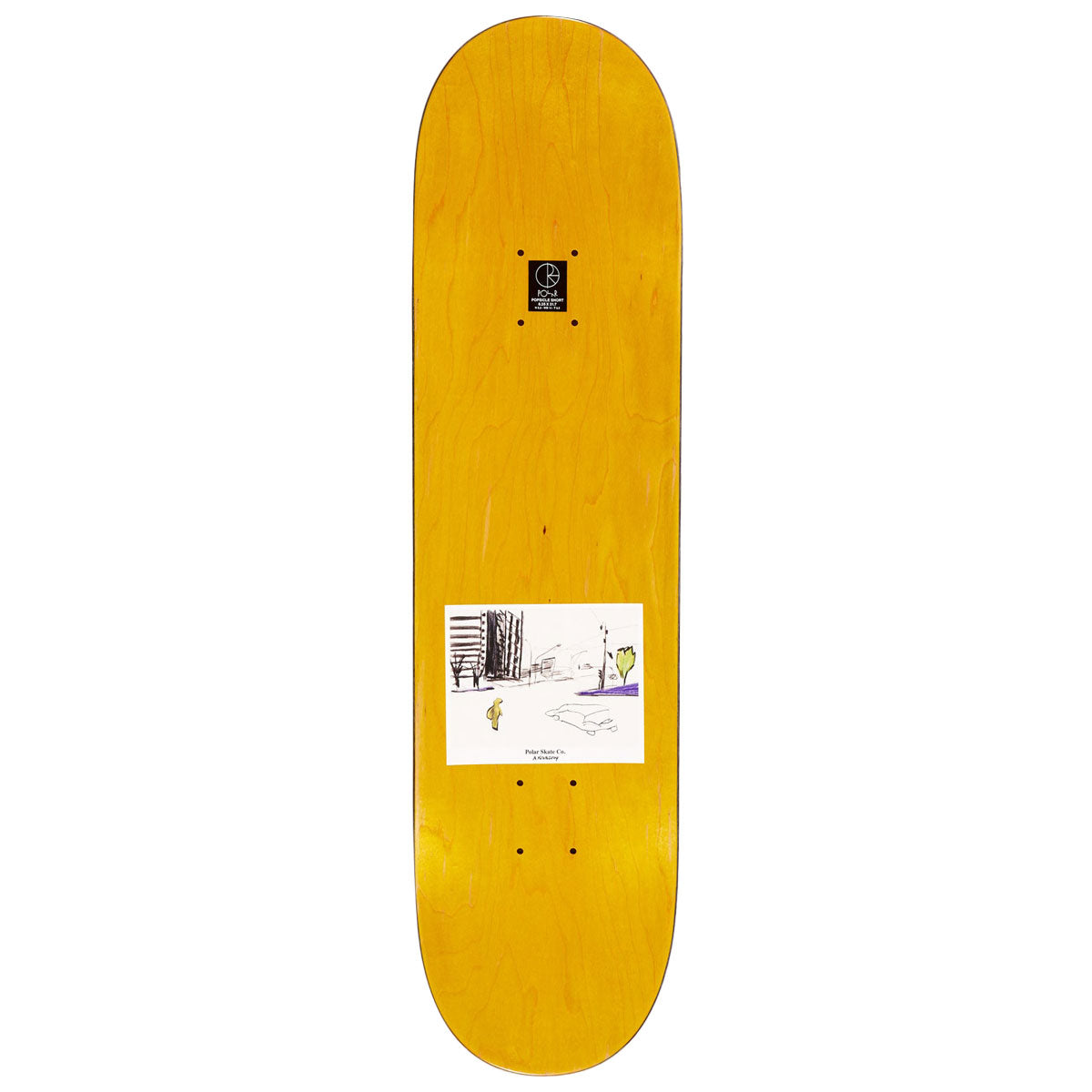 Polar Shin Sambongi Shin City Skateboard Deck - 8.25