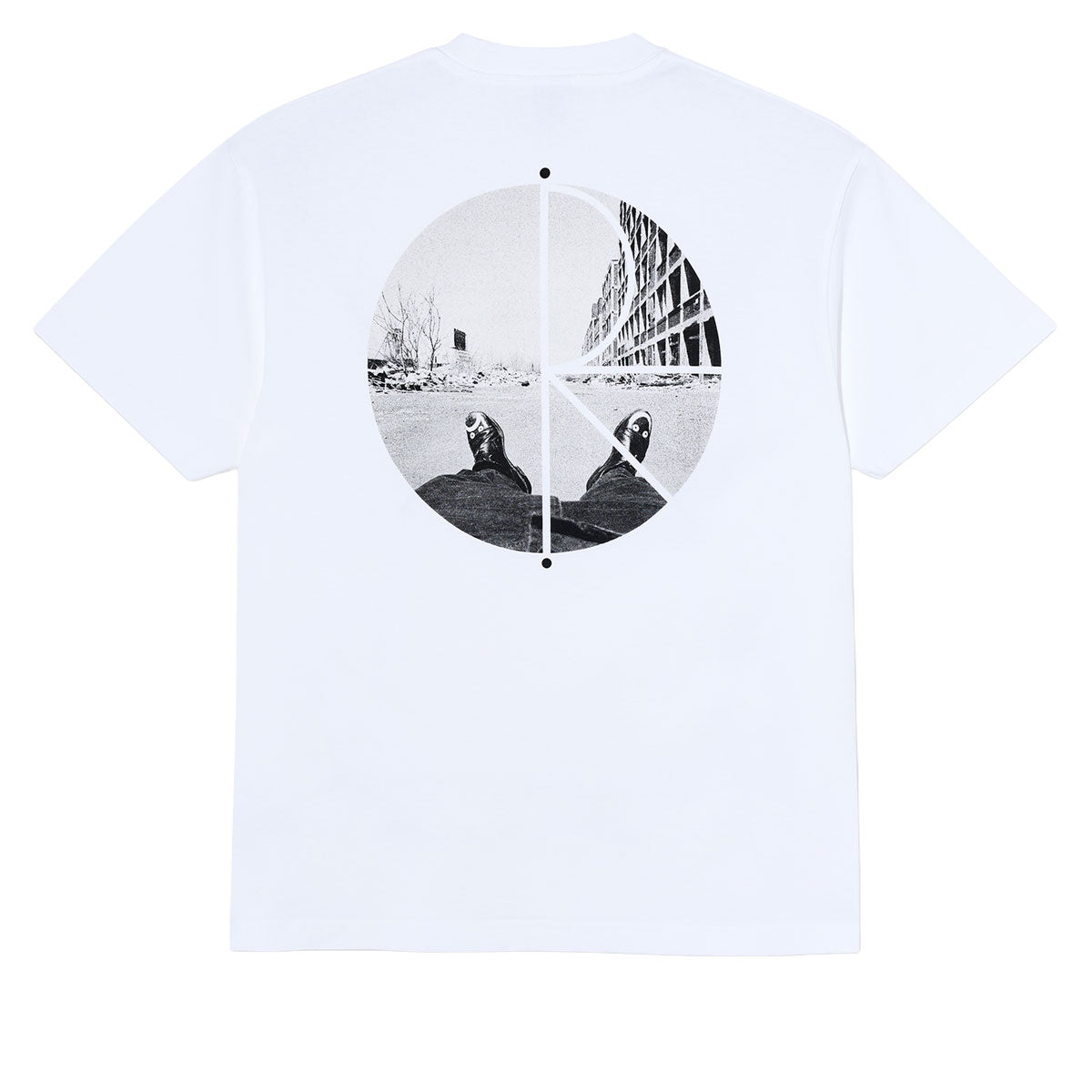 Polar Happy Sad Fill Logo T-Shirt - White image 1