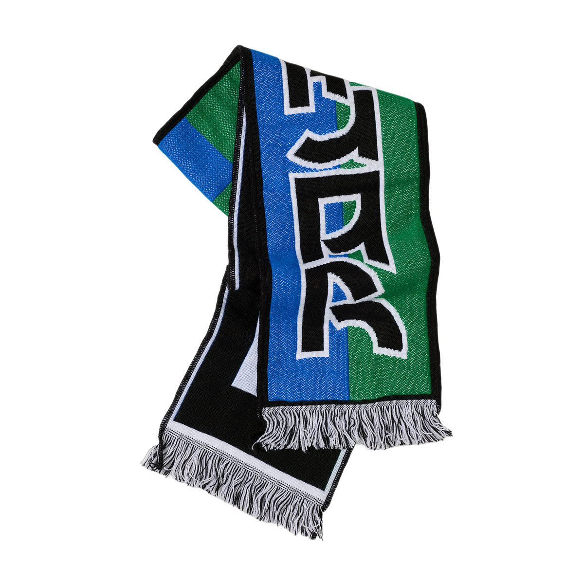 Polar Football Squares Scarf - Blue/Green image 1