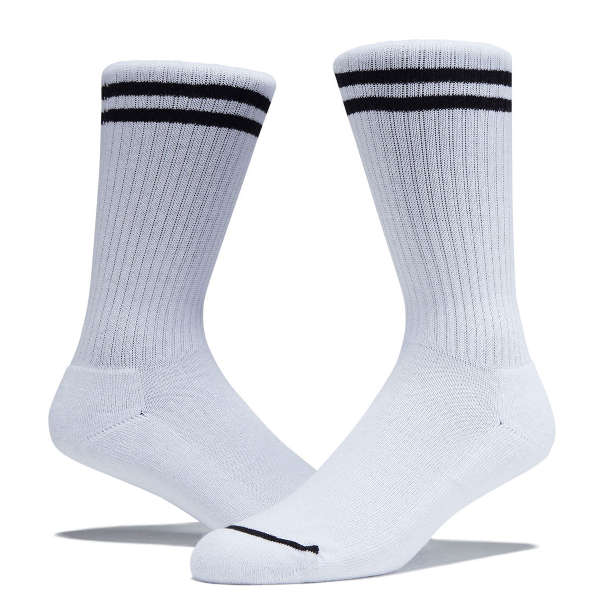 Polar 2 Stripes Rib Socks - White/Black image 2