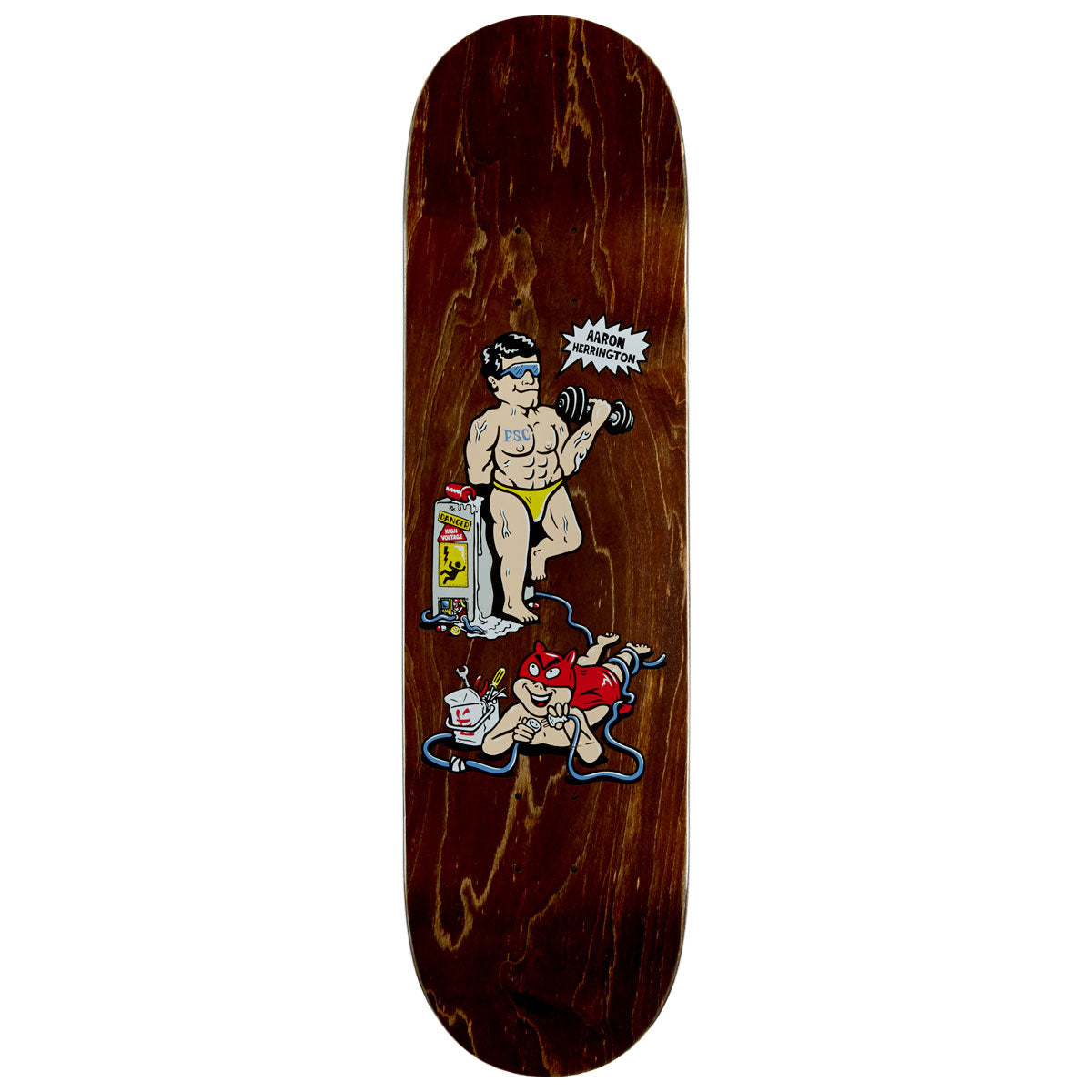 Polar Aaron Herrington Pumping Iron Skateboard Deck - 8.50
