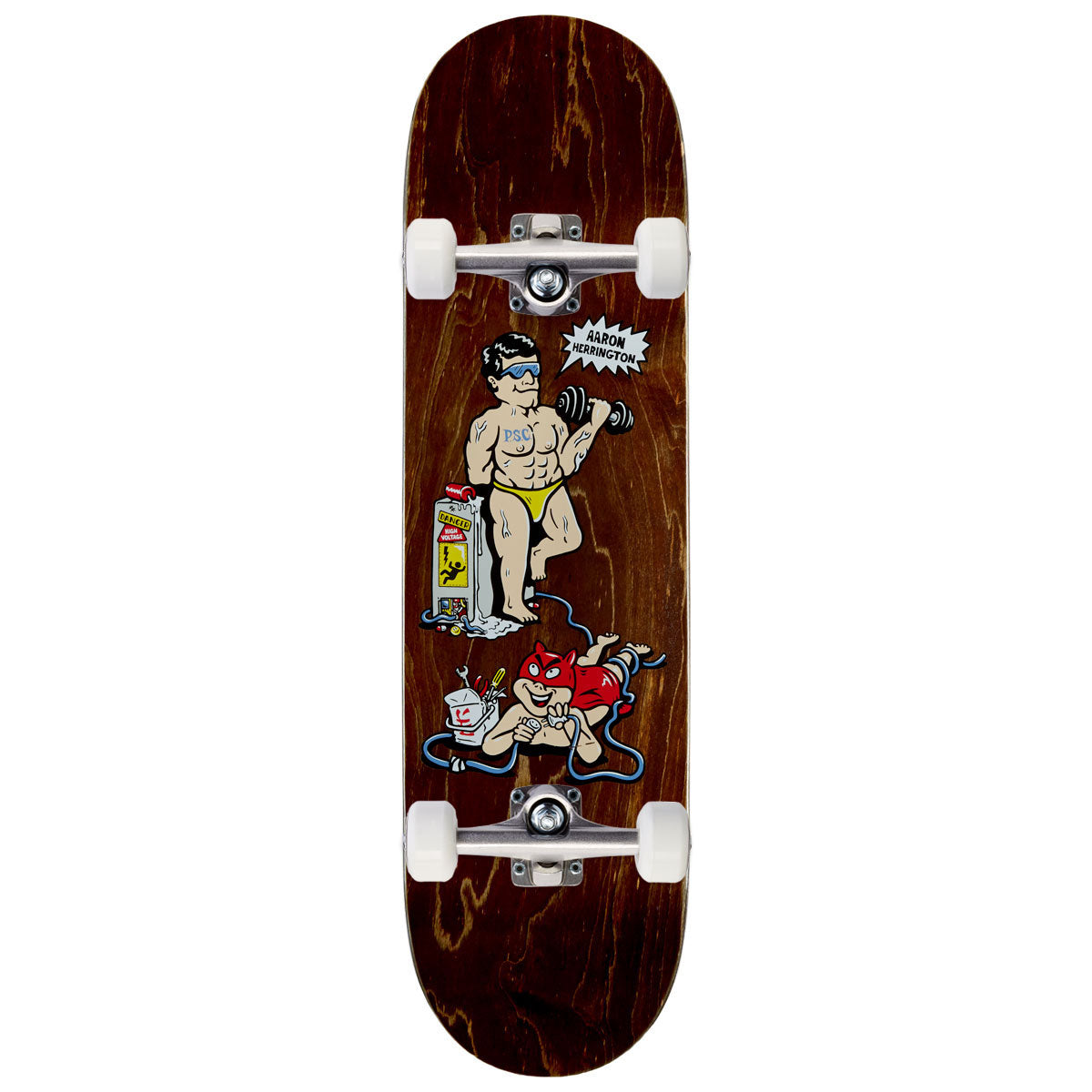 Polar Aaron Herrington Pumping Iron Skateboard Complete - 8.50