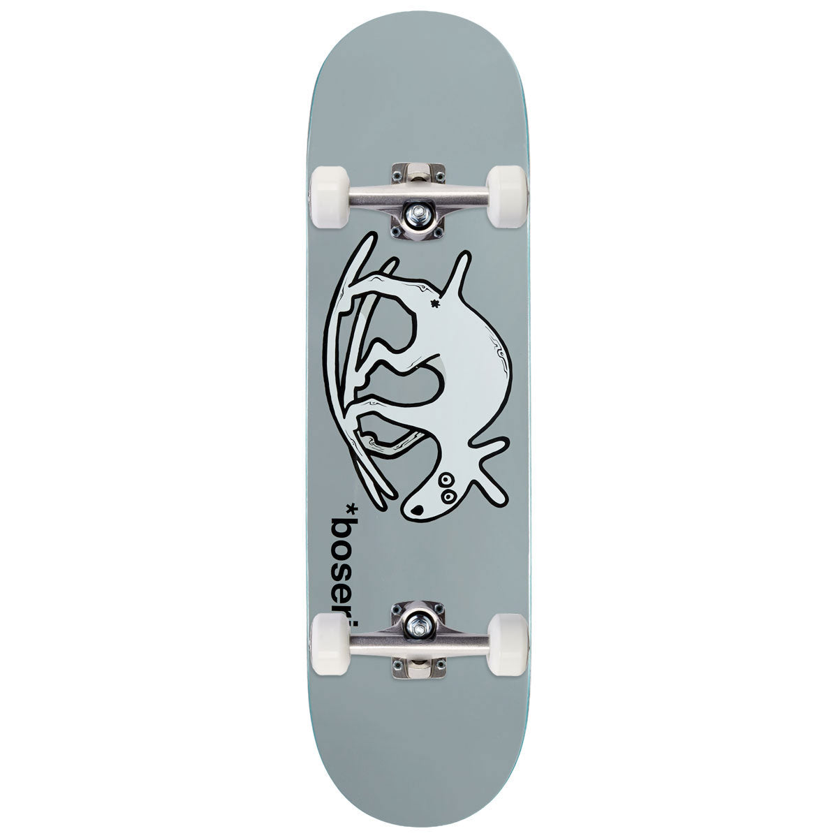 Polar Nick Boserio Useless Wooden Dog Skateboard Complete - Grey - 8.625