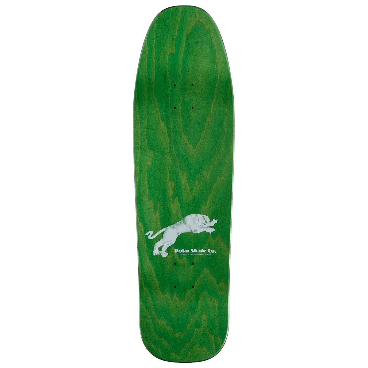 Polar David Stenström Tape & Panther D1 Shape Skateboard Deck - Black - 9.25