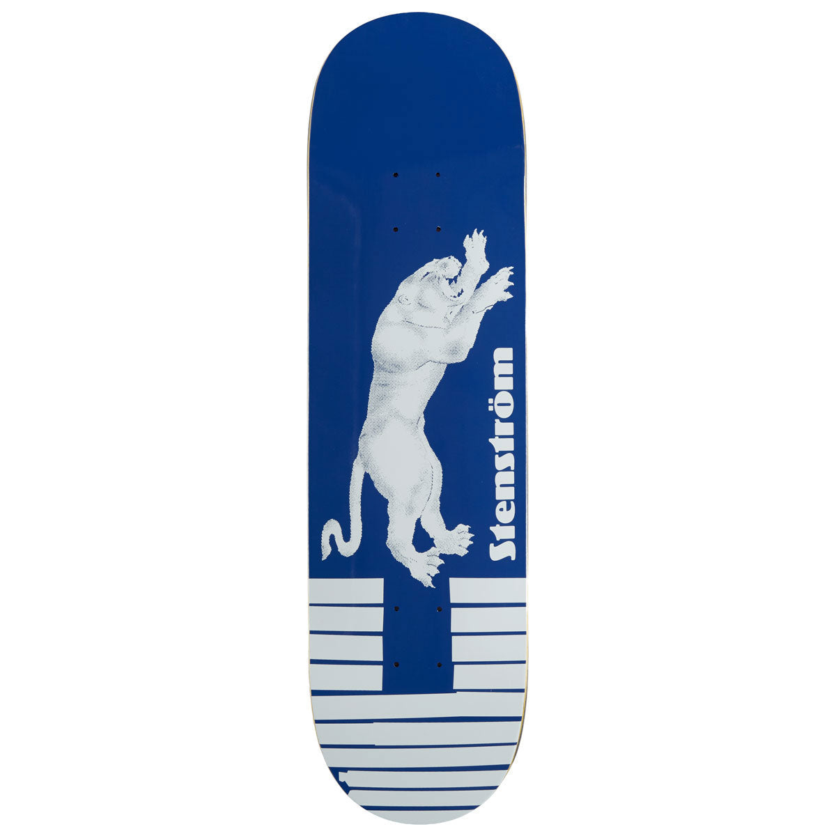 Polar David Stenström Tape & Panther Short Skateboard Deck - Blue - 8.25