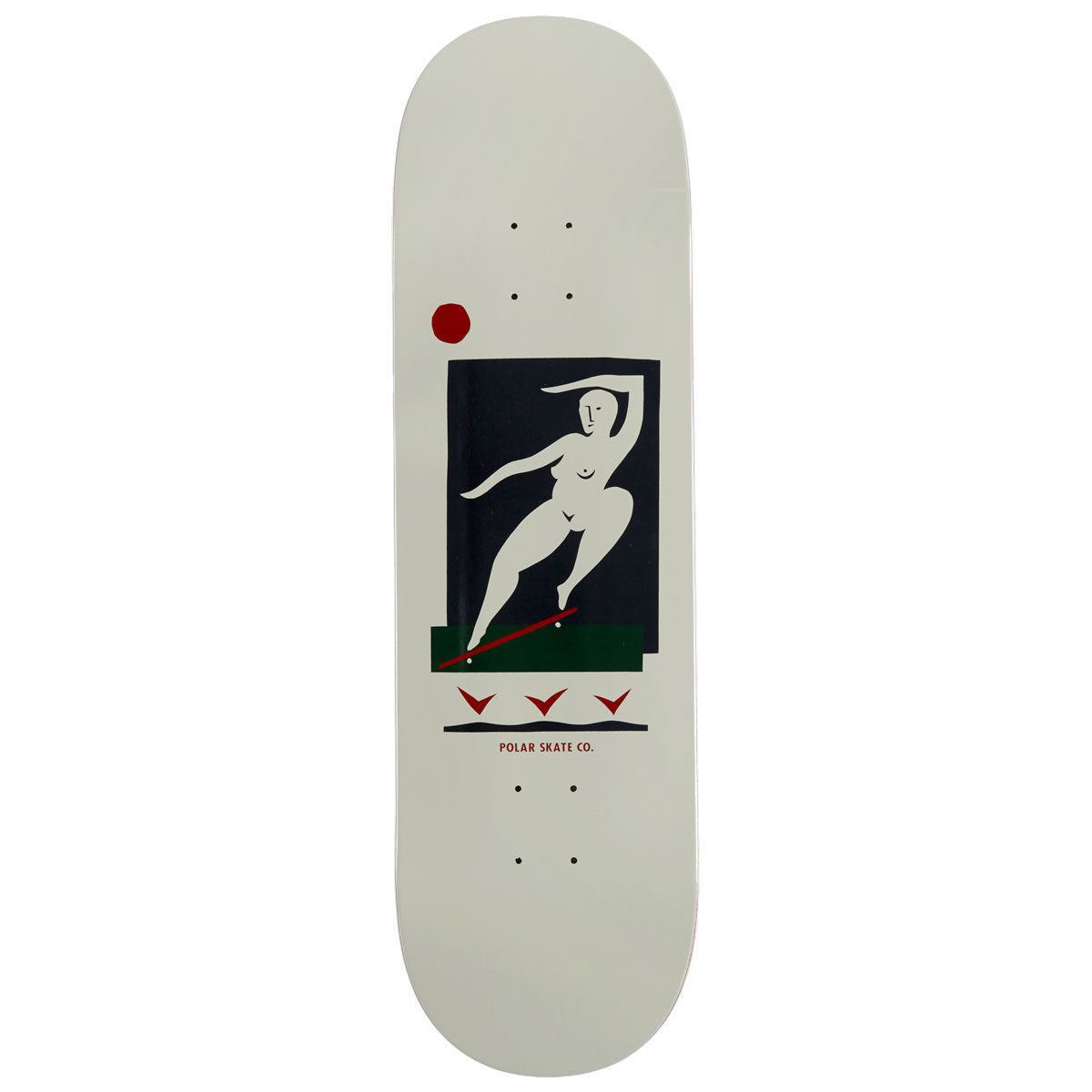 Polar BS Smith Team Skateboard Deck - Cream - 8.375