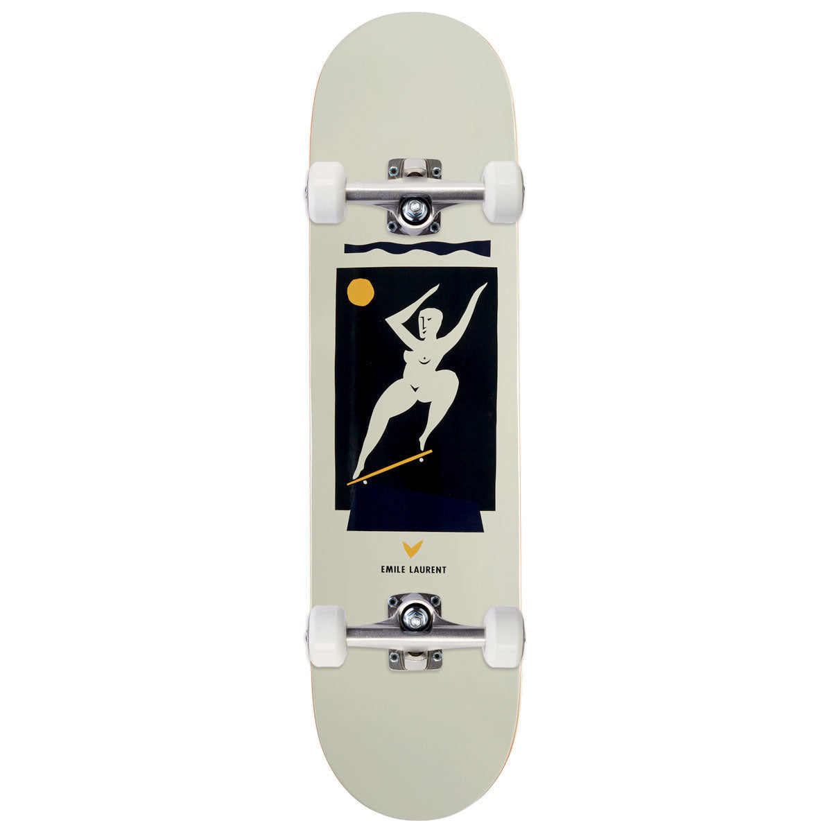 Polar Emile Laurent Crooks Skateboard Complete - Cream - 8.375