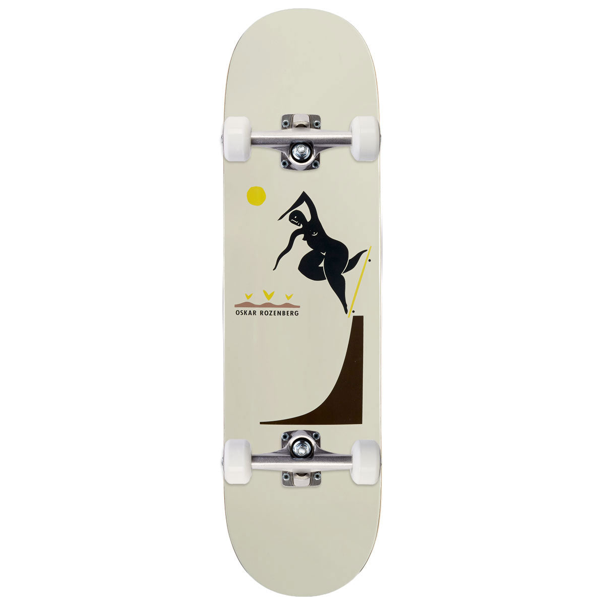 Polar Oskar Rozenberg BS Noseblunt Skateboard Complete - Cream - 8.375