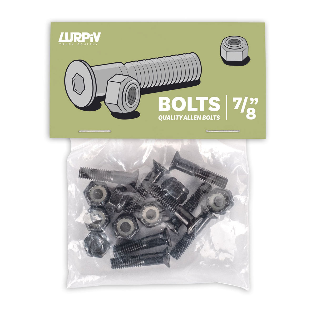 Lurpiv Bolts Hardware - Black - 7/8