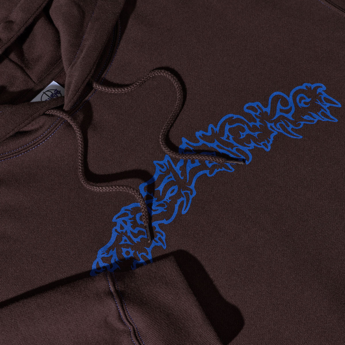 Polar Crude Logo Contrast Dave Hoodie - Chocolate image 2