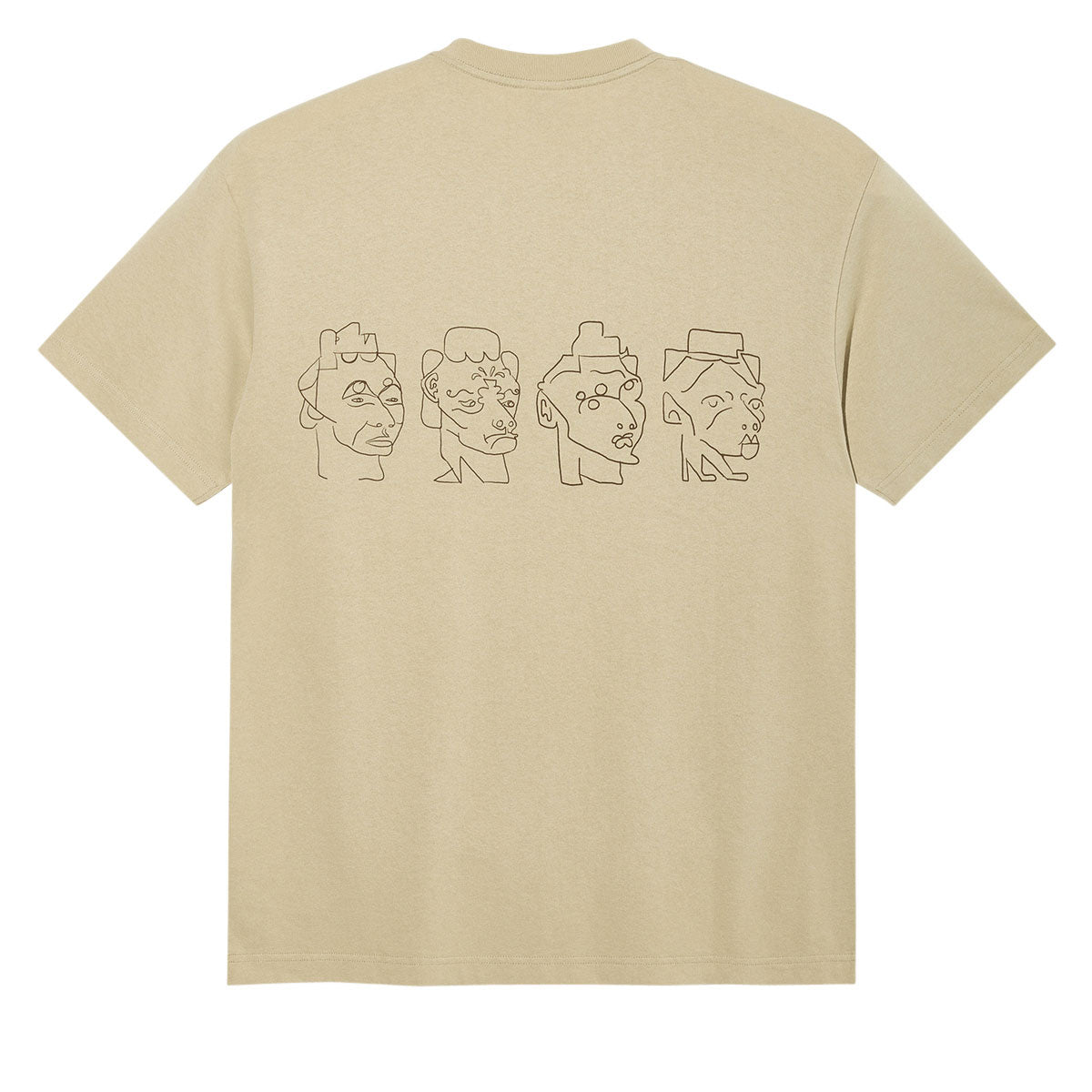 Polar 8 Heads Contrast T-Shirt - Sand/Brown image 2