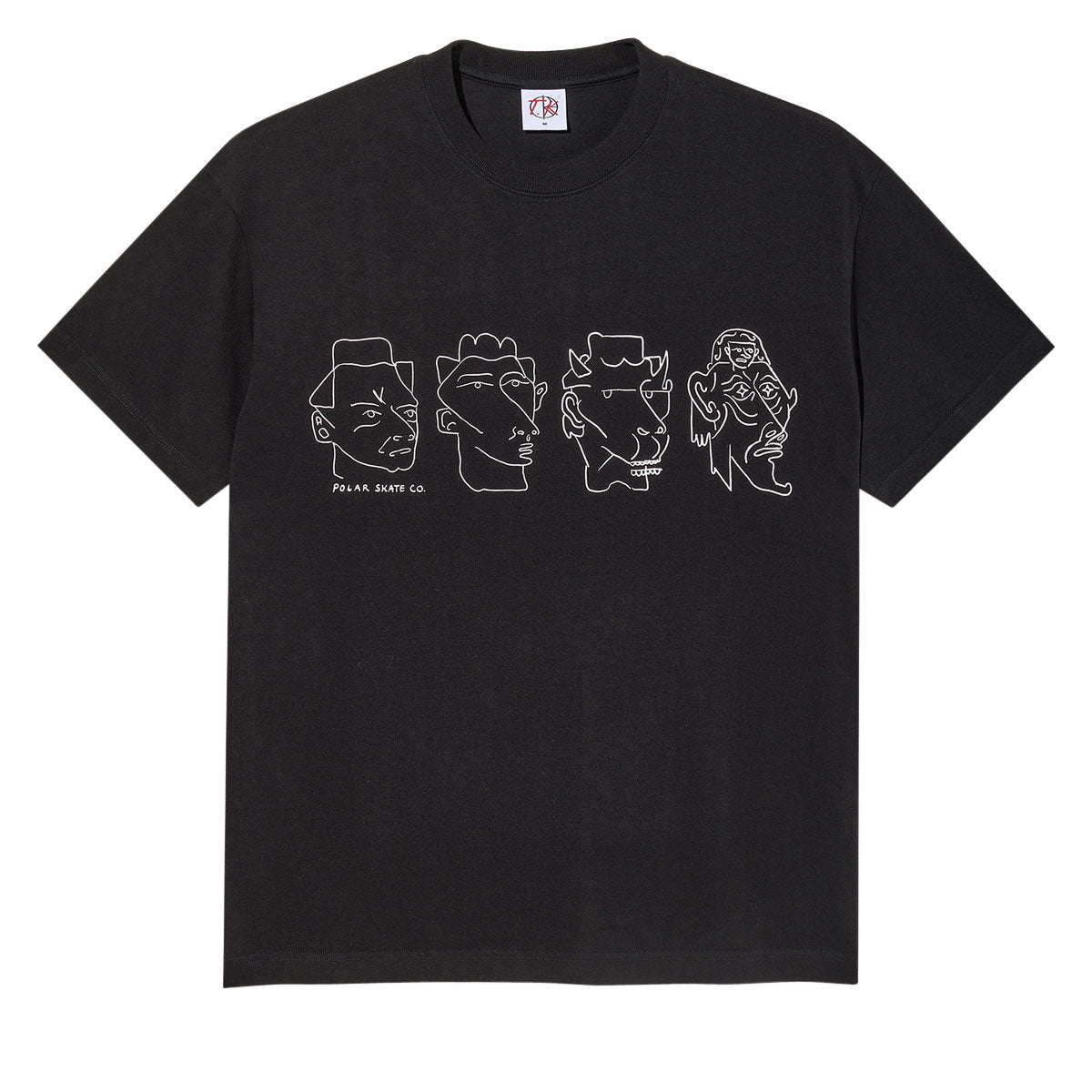 Polar 8 Heads Contrast T-Shirt - Black/White image 1