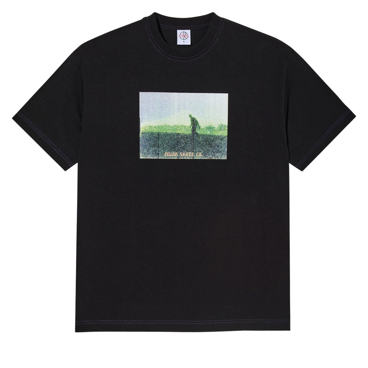 Polar Beach Walk Contrast T-Shirt - Black/Purple image 1