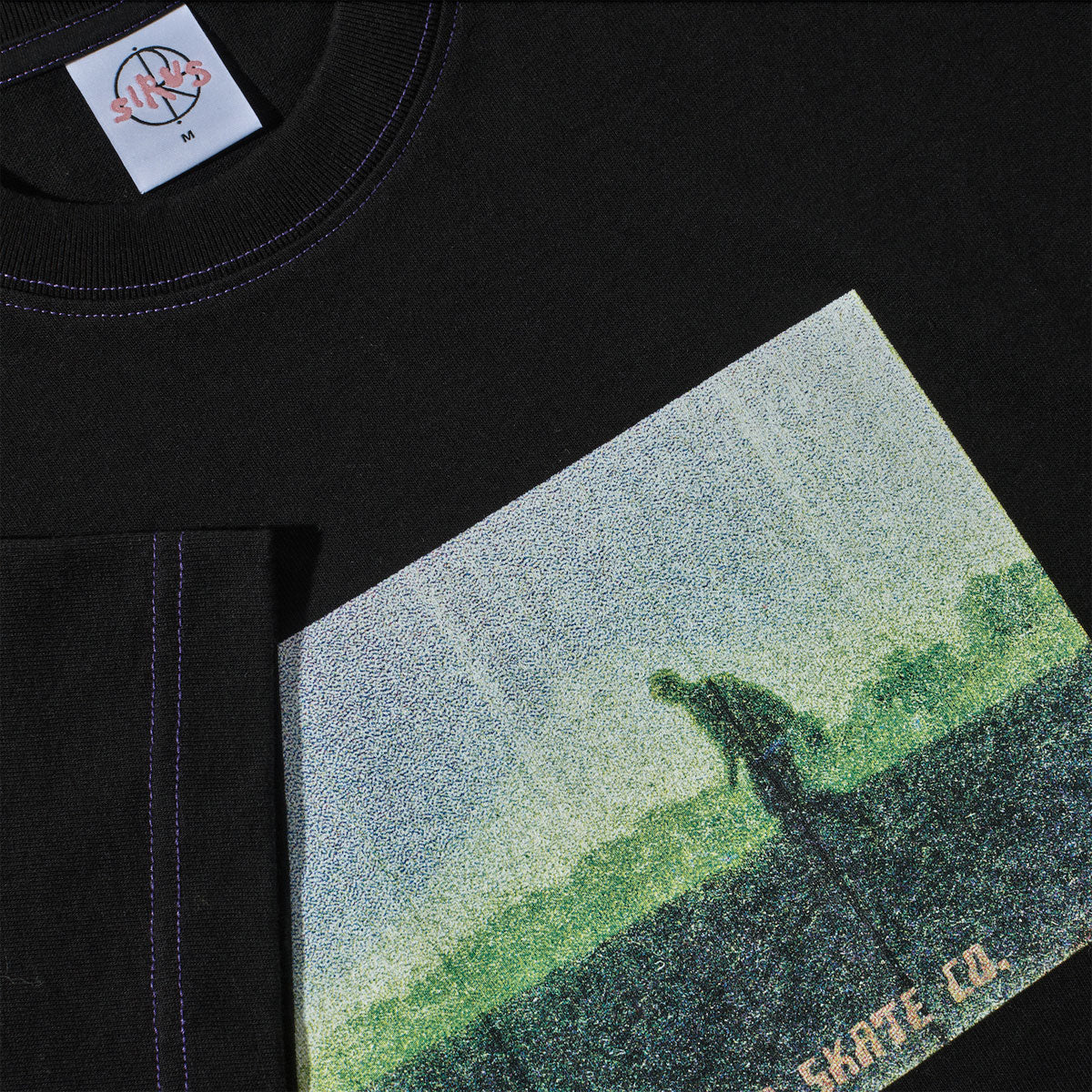 Polar Beach Walk Contrast T-Shirt - Black/Purple image 2