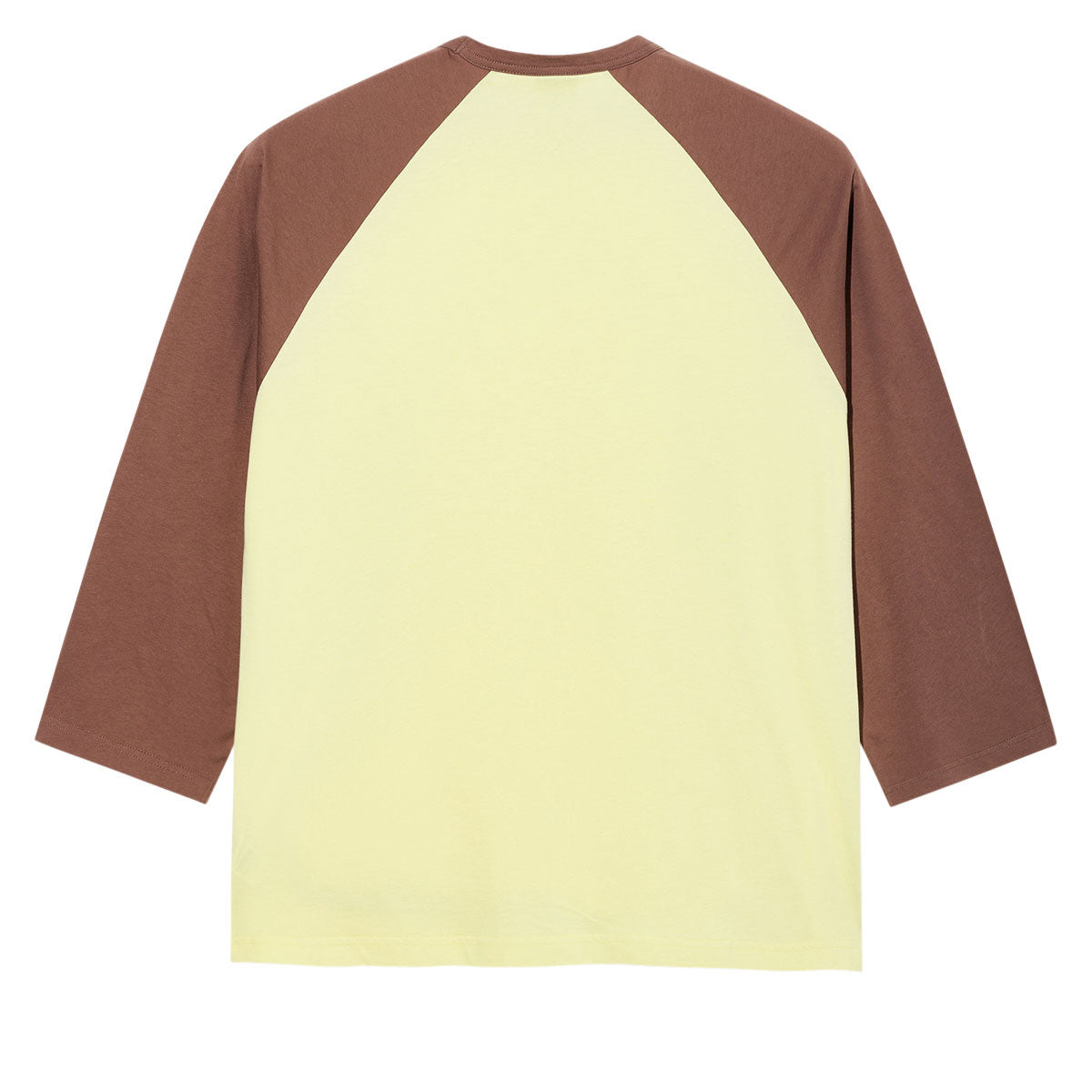 Polar 3/4 Sleeve T-Shirt - Cinnamon/Light Yellow image 2