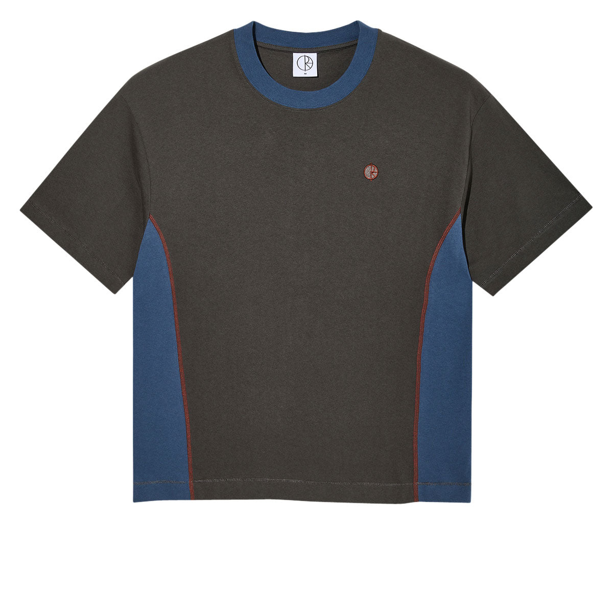 Polar Surf Panel T-Shirt - Dirty Black/Grey Blue image 1