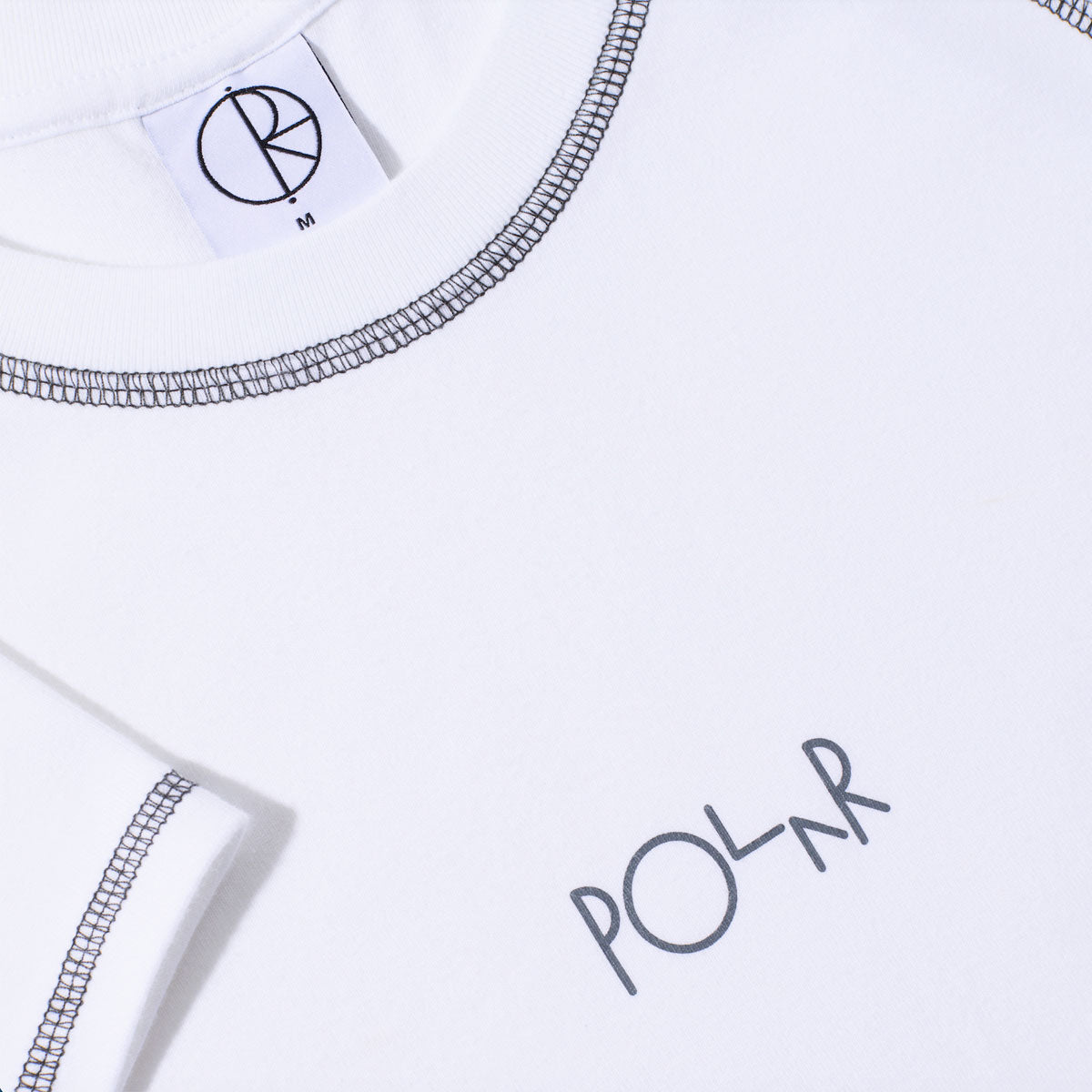 Polar Womens Script Logo Baby T-Shirt - White/Graphite image 3