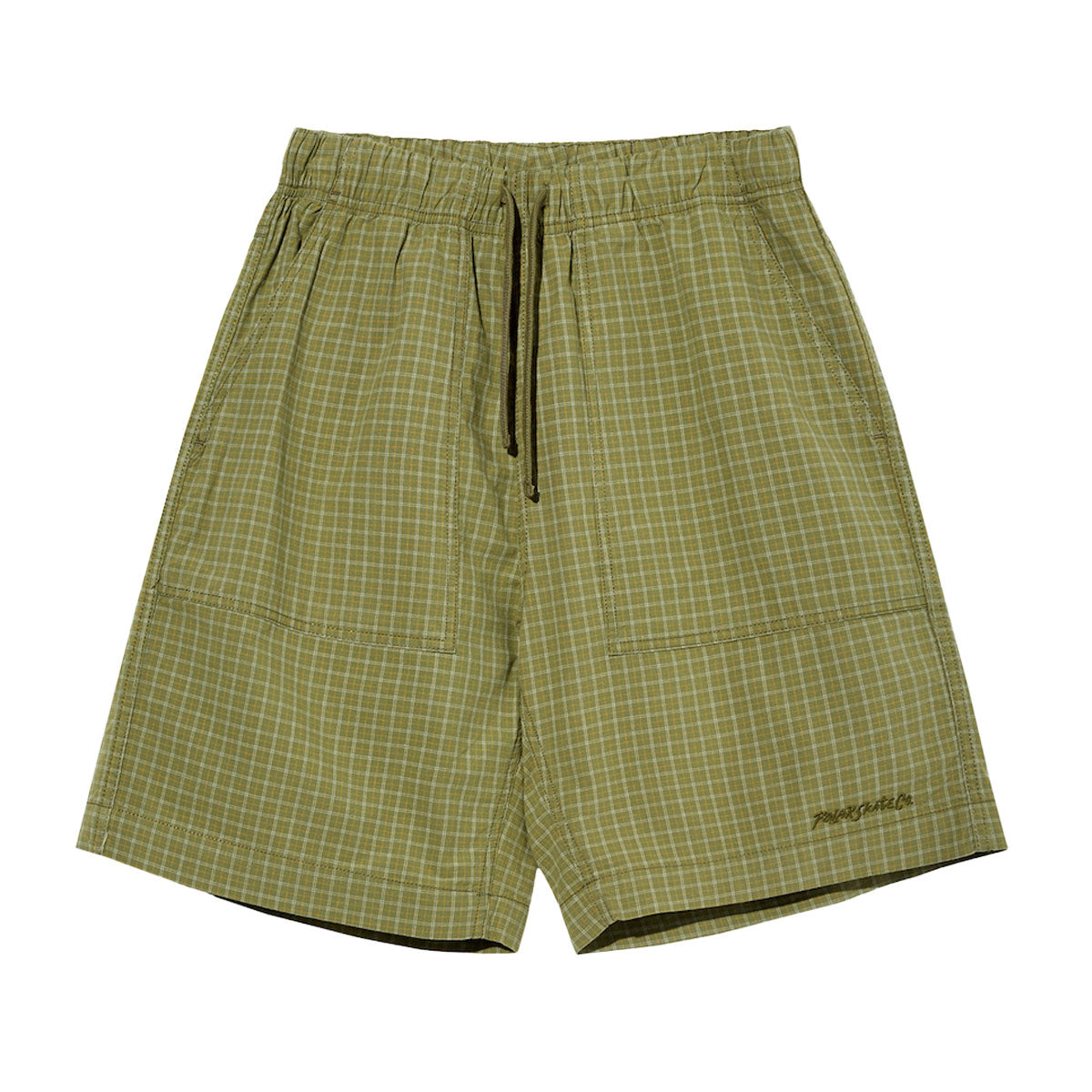 Polar Cotton Hike Shorts - Olive Check image 1