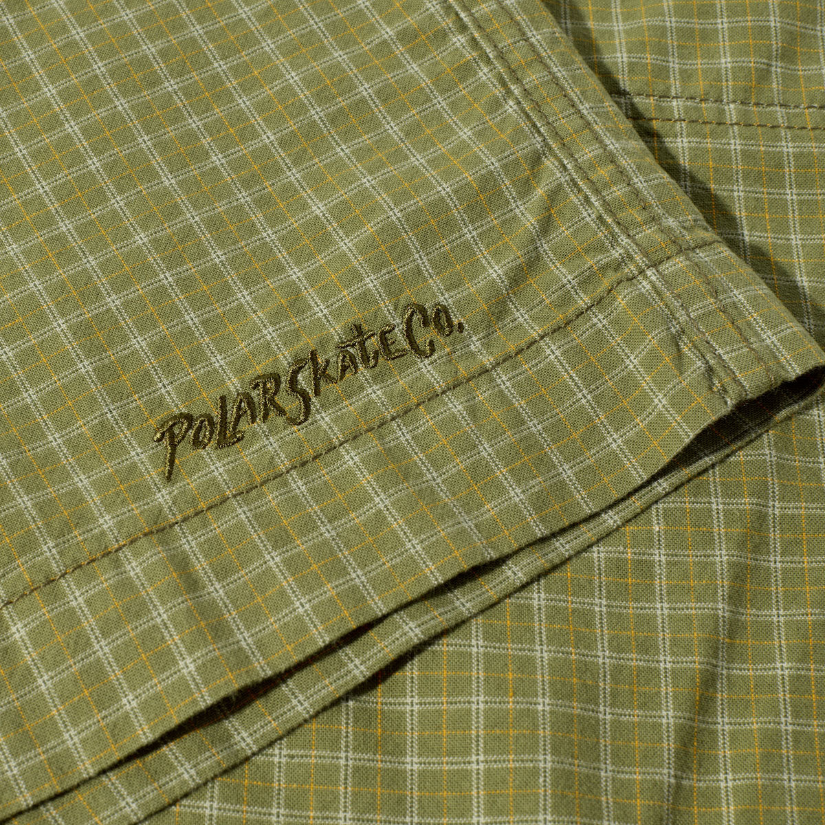 Polar Cotton Hike Shorts - Olive Check image 3